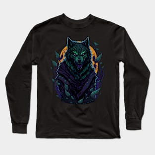 Scary wolf Long Sleeve T-Shirt